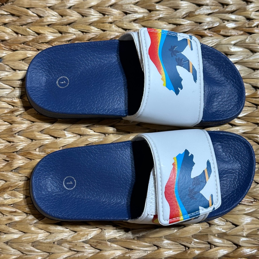 Boy’s Size 1 - New in Box - Beach Slides